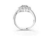 White gold Asscher Halo Milgrain Solitaire with Bezel Set Side Stones and Pave Band_35