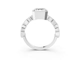 White gold Asscher Milgrain Marquise Diamond Twist Band Ring_36