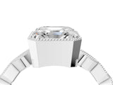 White gold Asscher Milgrain Marquise Diamond Twist Band Ring_37