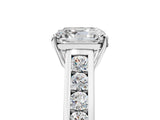 White gold Asscher Solitaire Channel-Set Diamond Engagement Ring with Four-Prong Setting_37