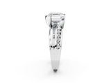 White gold Asscher Solitaire Channel-Set Split Shank Ring with Tension Prong Setting_17