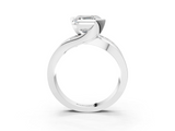 White gold Asscher Solitaire Channel-Set Split Shank Ring with Tension Prong Setting_21