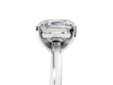 White gold Asscher Solitaire Diamond Engagement Ring with Four-Prong Setting on a Classic Band_26