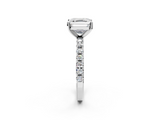 White gold Asscher Solitaire Pavé Band with Four-Prong Setting_28