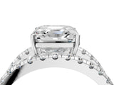 White gold Asscher Solitaire Split Shank Pave Diamond Ring_55