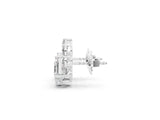 White gold Asscher and Marquise Diamond Cluster Stud Earrings_33