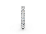 White gold Asscher cut diamond Eternity Band with Shared Prong Setting_31
