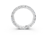 White gold Asscher cut diamond Eternity Band with Shared Prong Setting_32