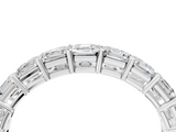 White gold Asscher cut diamond Eternity Band with Shared Prong Setting_33