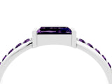 White gold Baguette Amethyst Pavé Band with Bar Setting_10