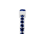 White gold Baguette Blue Sapphire Pavé Band with Bar Setting_11