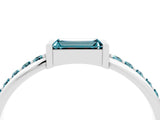 White gold Baguette Blue Topaz Pavé Band with Bar Setting_10