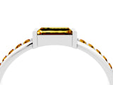 White gold Baguette Citrine Pavé Band with Bar Setting_10