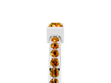 White gold Baguette Citrine Pavé Band with Bar Setting_11