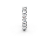 White gold Baguette Diamond Full Eternity Ring with Prong Setting_18