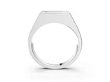 White gold Baguette Diamond Geometric Solitaire Ring_3