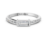 White gold Baguette Diamond Pave Band with Bar Prong Setting_35
