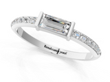 White gold Baguette Diamond Pave Band with Bar Prong Setting_36