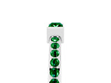 White gold Baguette Emerald Pavé Band with Bar Setting_11