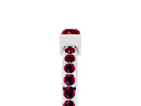 White gold Baguette Garnet Pavé Band with Bar Setting_11