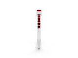 White gold Baguette Ruby Pavé Band with Bar Setting_8