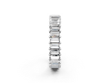 Silver Baguette Eternity Band with Shared Prong Setting