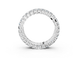 Silver Baguette Eternity Band with Shared Prong Setting