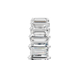 Silver Baguette Eternity Band with Shared Prong Setting