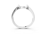 White gold Bamboo-Inspired Plain Metal Band_50