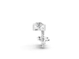 White gold Bar Set Round Diamond Stud Earrings in White Gold_16