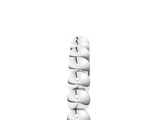 White gold Beaded Round Stone Eternity Band with Bezel Setting_34