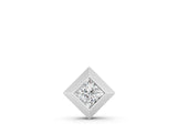 White gold Bezel Princess Cut Diamond Pendant_10