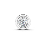 White gold Bezel Round Diamond Pendant_10