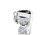 White gold Bezel Set Fancy Black Asscher Cut Diamond Split Shank Ring_29