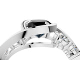 White gold Bezel Set Fancy Black Cushion Cut Diamond Split Shank Ring_40