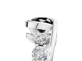 White gold Bezel Set Fancy Black Cushion Cut Diamond Split Shank Ring_53