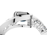 White gold Bezel Set Fancy Black Emerald Cut Diamond Split Shank Ring_22