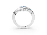 White gold Bezel Set Fancy Blue Marquise Cut Diamond Split Shank Ring_27
