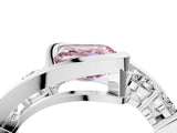 White gold Bezel Set Fancy Pink Asscher Cut Diamond Split Shank Ring_52