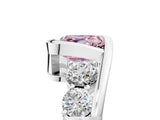 White gold Bezel Set Fancy Pink Asscher Cut Diamond Split Shank Ring_53