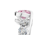 White gold Bezel Set Fancy Pink Cushion Cut Diamond Split Shank Ring_50