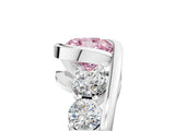 White gold Bezel Set Fancy Pink Cushion Cut Diamond Split Shank Ring_65