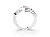 White gold Bezel Set Fancy Pink Marquise Cut Diamond Split Shank Ring_48