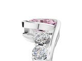 White gold Bezel Set Fancy Pink Oval Cut Diamond Split Shank Ring_41
