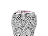 White gold Bezel Set Fancy Pink Pear Cut Diamond Milgrain Band Ring_5