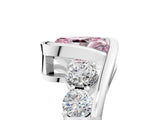 White gold Bezel Set Fancy Pink Radiant Cut Diamond Split Shank Ring_53