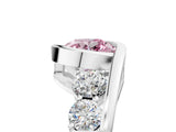 White gold Bezel Set Fancy Pink Round Cut Diamond Split Shank Ring_41