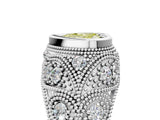 White gold Bezel Set Fancy Yellow Heart Cut Diamond Milgrain Band Ring_5