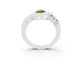 White gold Bezel Set Marquise Cut Diamond Split Shank Ring_3