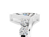 White gold Bezel Set Marquise Cut Diamond Split Shank Ring_5